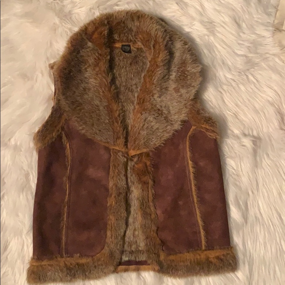 Brown Fur Vest